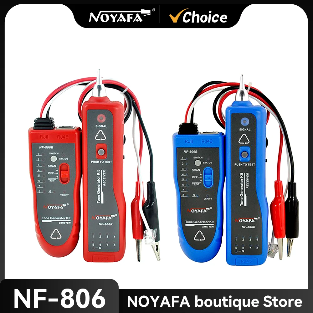 Noyafa NF-806 Mutifuncation Cable Test Detector Support Trace Telephone Lan Wire Finder Cable Continuity Tester Wiremap