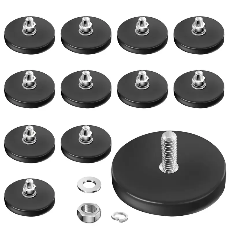 STP Rubber Coated Magnets Neodymium Magnet Base Non-Slip Strong Mounting Magnet for Fixing Lights Cameras Cars Earth Magnet