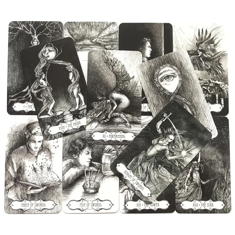 Heiße verkäufe Abyss Tarot Oracle Karte Brettspiel Unterhaltung Karte Spiel Familie Party Spiel Spielzeug Tarot PDF Guide