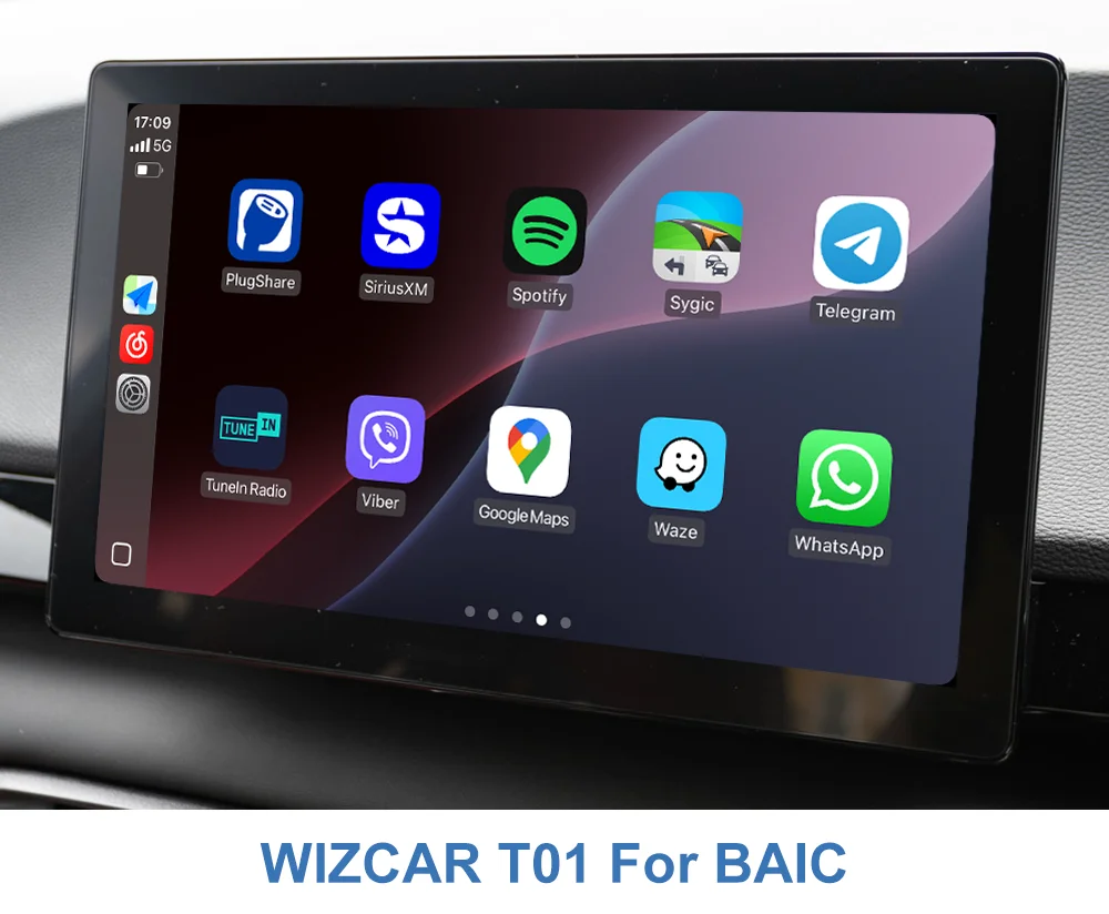 BAIC X55 Ⅱ X35 BJ40 U5 Plus 2023-2024 WIZCAR T01 Google Waze Map Spotify Music Original Mulmedia Solution For BAIC Auto