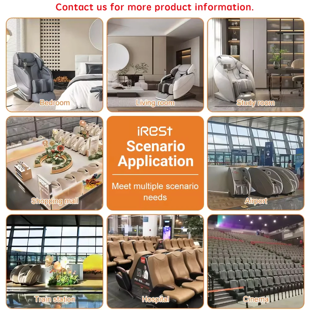 A553-2 Luxury Home Use Electric Sl Track 8d Zero Gravity Infrared Physiotherapy Massage Chair With Heating