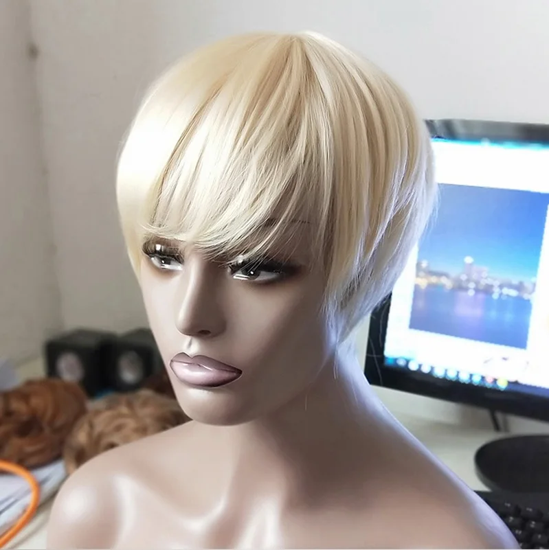 Draco Malfoy Cosplay Wig Short Blonde Heat Resistant Synthetic Hair Cosplay Costume Wigs