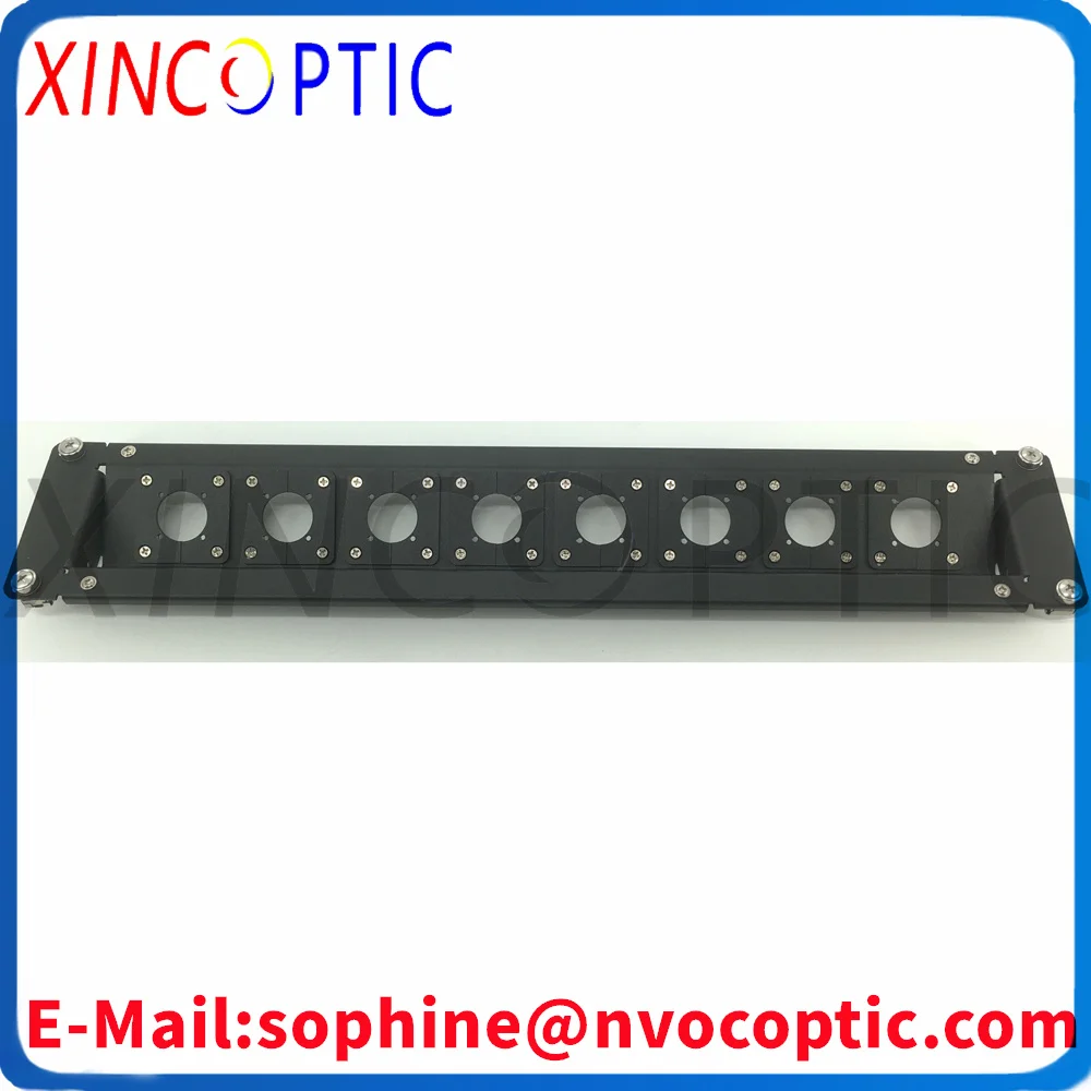 19Inch8Hole 8Port Patch Panel For 3K 93C FXW-3KGP 3KGS(EDW) Fixed Socket/FXW 3KGP Fixed Plug To LCUPC 30cm Connector Assemblies