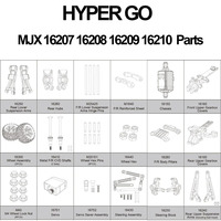 HYPER GO MJX 16207 16208 16209 16210 Original Accessories Parts