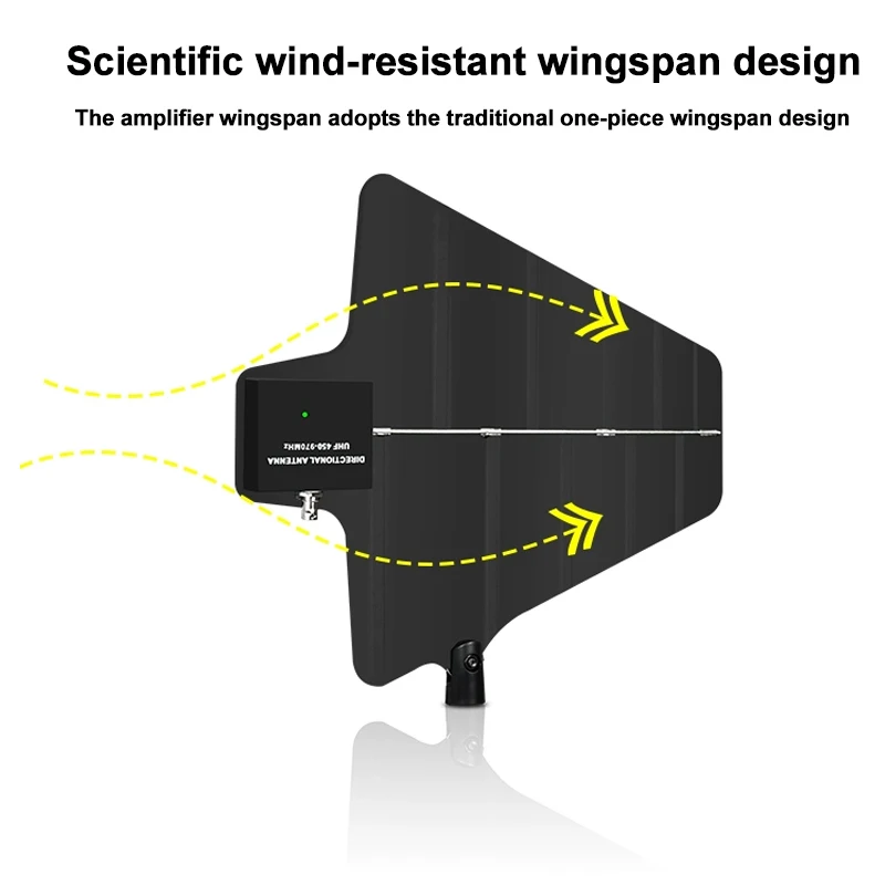 Professional Antenna Amplifier 4 Channel Power Distribution System Ultra Wideband UHF 450-970MHz for Wireless Microphone