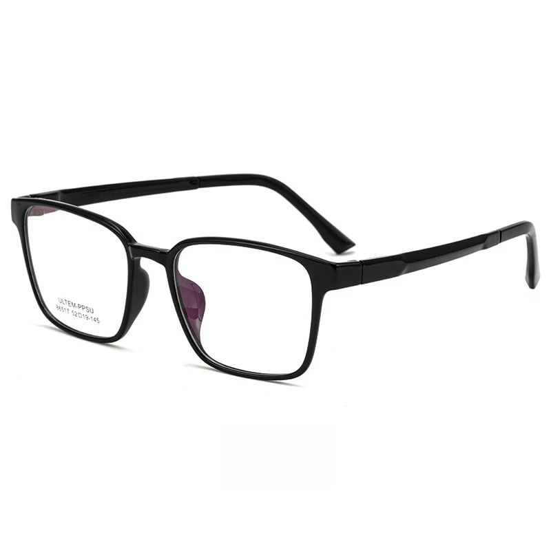 YIMARUILI Fashion Flexible TR90 Men's Glasses Frame New Ultralight Square Optical Prescription Eyeglasses Frames Women 86517S