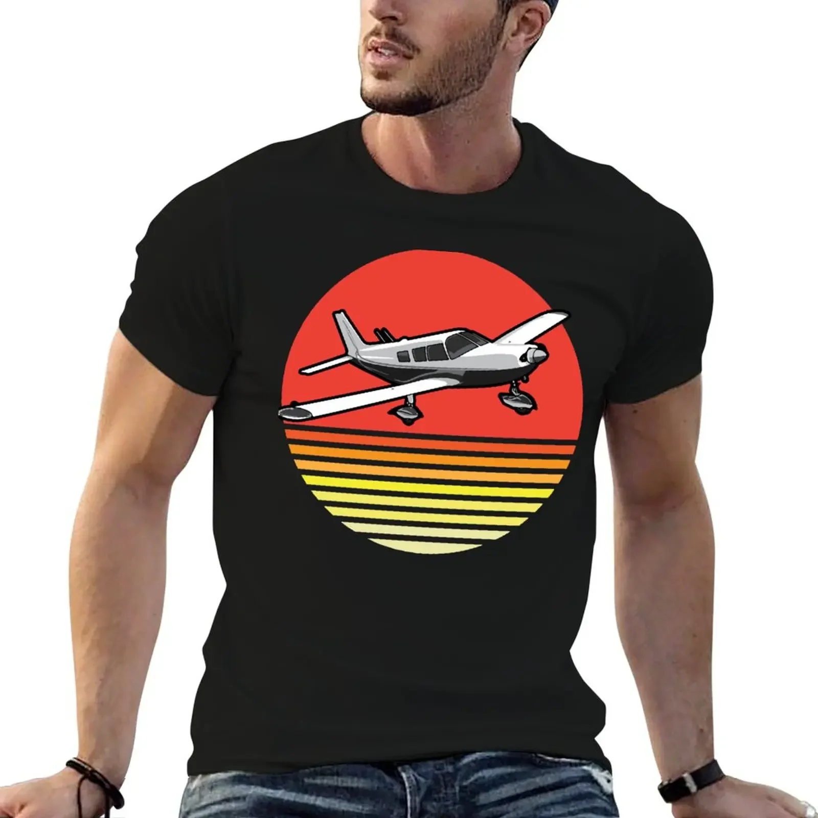 

Piper - Piper Pa28 Retro Style T-Shirt summer 2025 luxury clothing labubu oversized t shirts for men