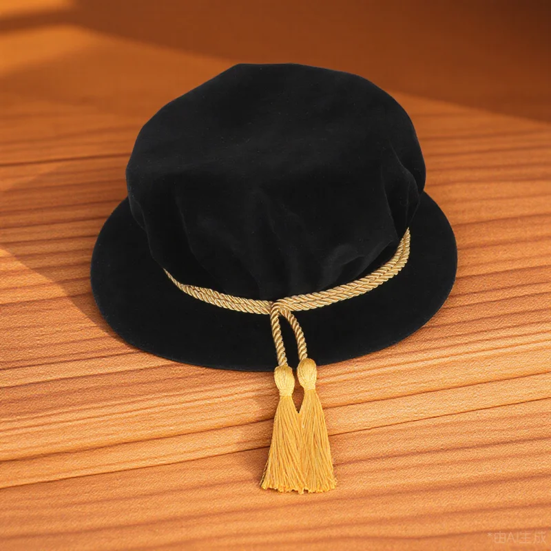 

Doctoral Graduation Hat Exquisite Adult Tam Prop For Graduation Ceremony Party Decor School Event Accessory