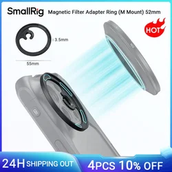 SmallRig 52mm Magnetic Filter Adapter, Quick Release Magnet Phone Lens Filter Ring for Phone Cage/Case with M Lens Mount -3840C