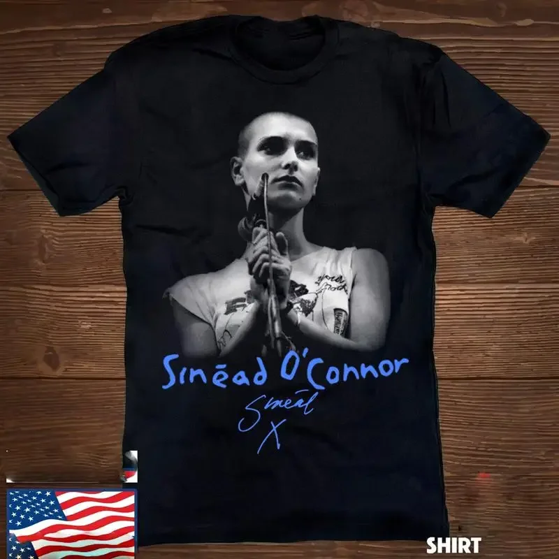 CONCERT Tour Sin ad O Connor signature T Shirt Black S 5XL CG576Model