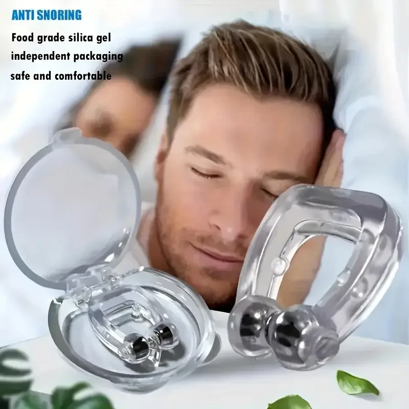 Anti-Schnarch-Korrektor, Schnarch-Präventions-Gadget für Männer und Frauen, Anti-Schnarch-Gerät, Schnarch-Beseitigung, Nasenklammer, ruhiger Schlaf, Nacht – Detail 5