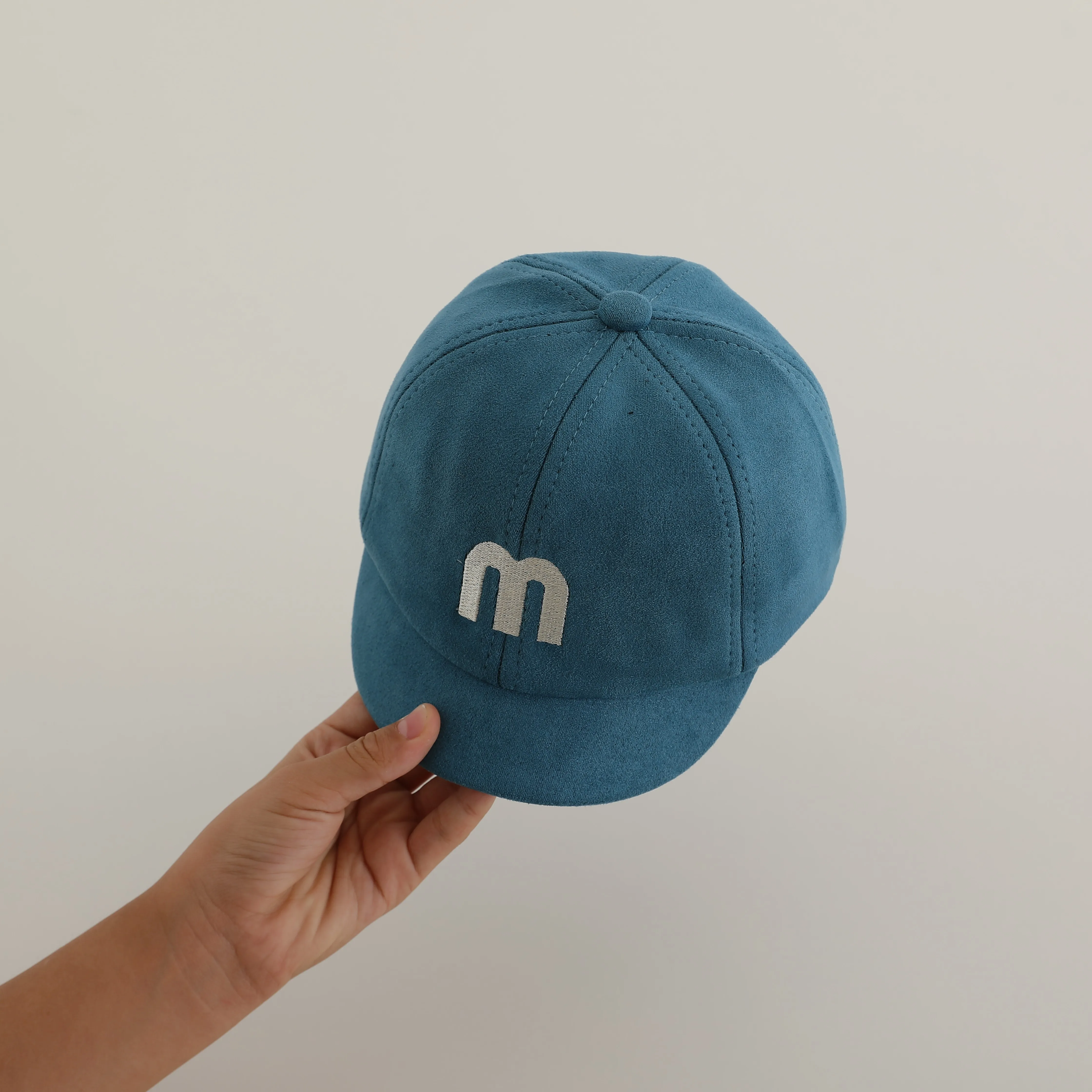 Gorra de béisbol con letras sólidas para bebé, sombrero de sol de algodón suave de otoño para niño y niña, gorras con visera de ala corta ajustable coreana para niño y niña