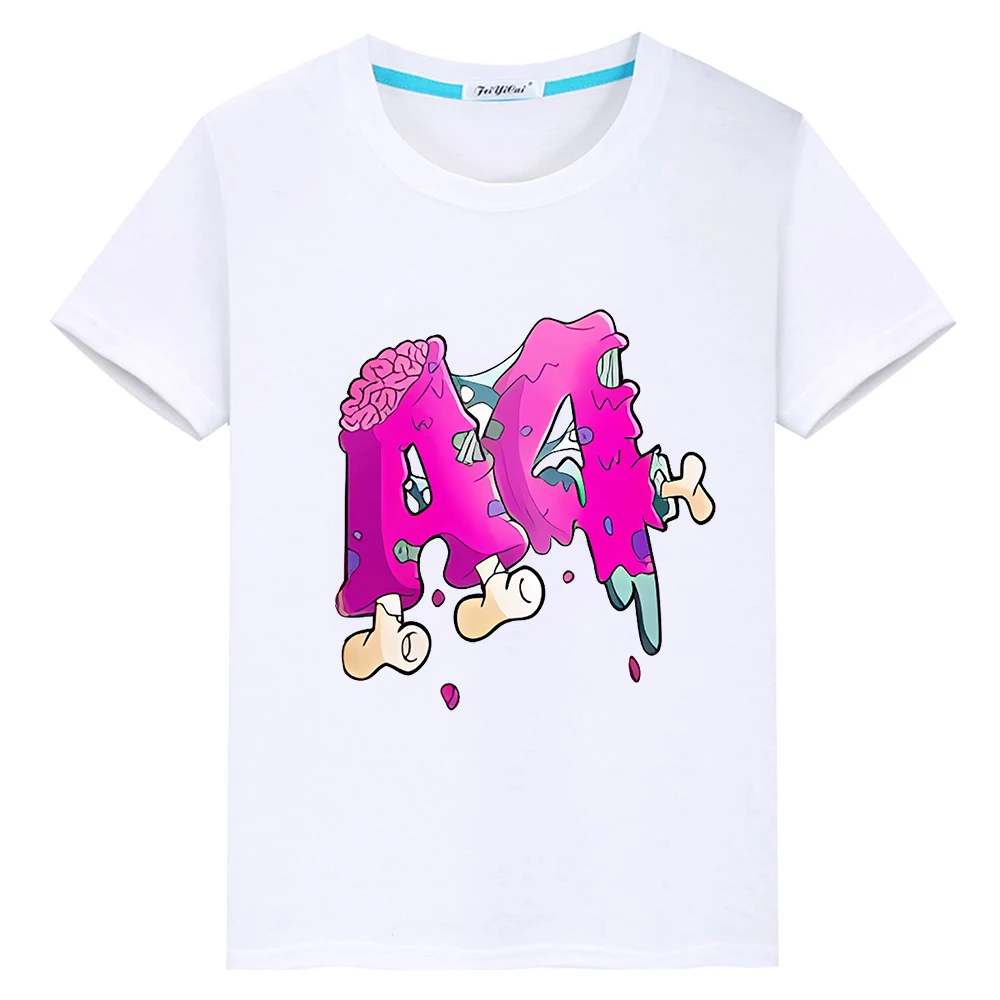 Donut A4 print t shirt for kids boy10year Tops 100%Cotton Tees y2k one piece Merch A4 Lamb anime Short pride tshirt girl clothes