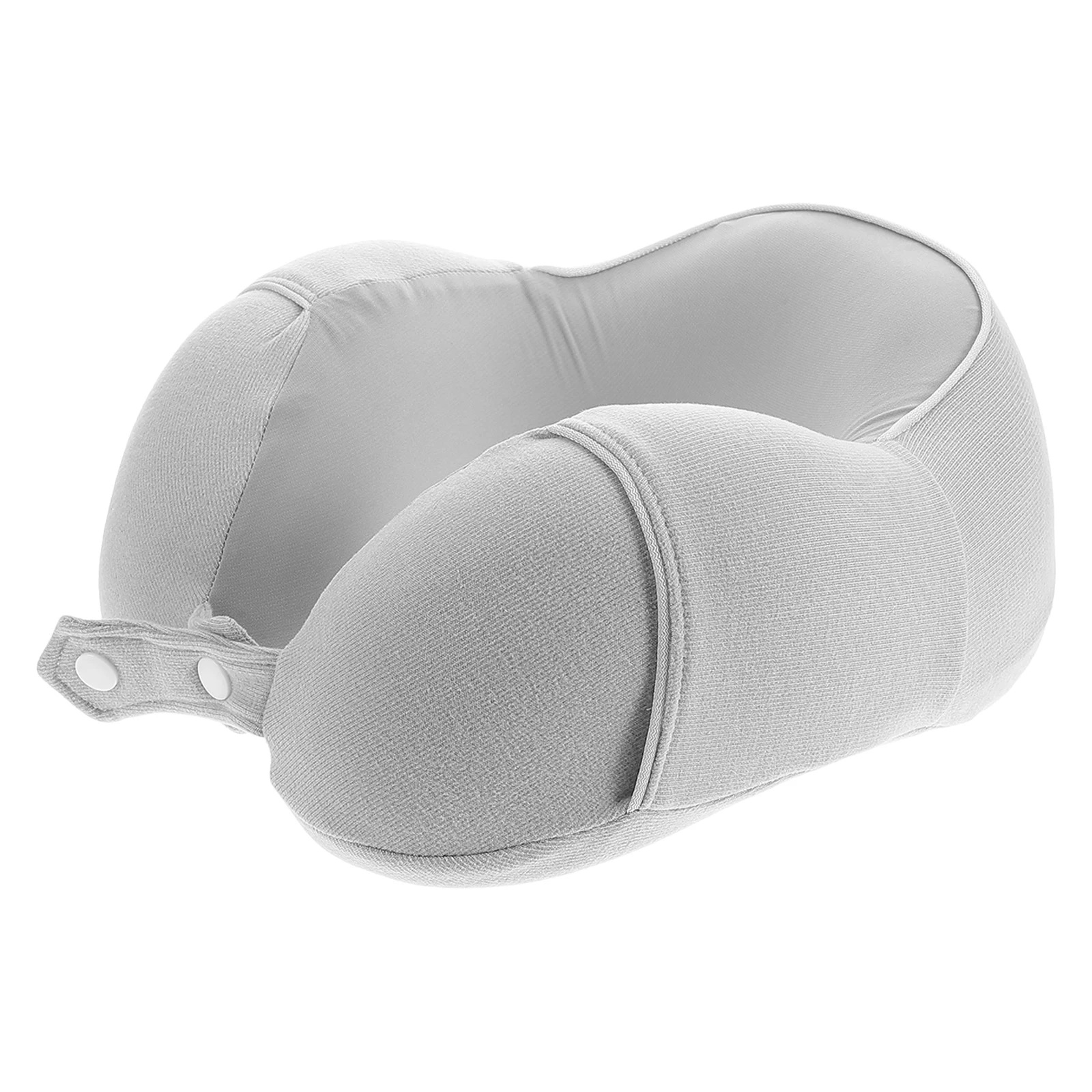 Almohada de cuello de espuma viscoelástica para viajes, avión, dormir, oficina, siesta, viaje en coche, diseño ajustable, Material suave y transpirable, ligero