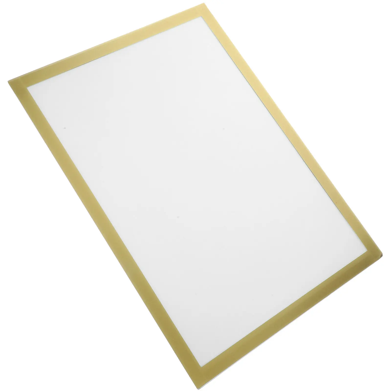 Magnetic Sign Holder Certificate Frame A3 Self Adhesive Gold Magnetic Photo Frame for Office Home Business License Display