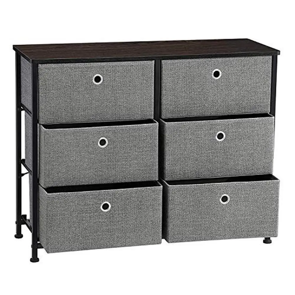 

Vertical Fabric Drawer Storage Tower 4-Drawer Slim Unit Stable Iron Frame Rounded Corners 31.5" Gray