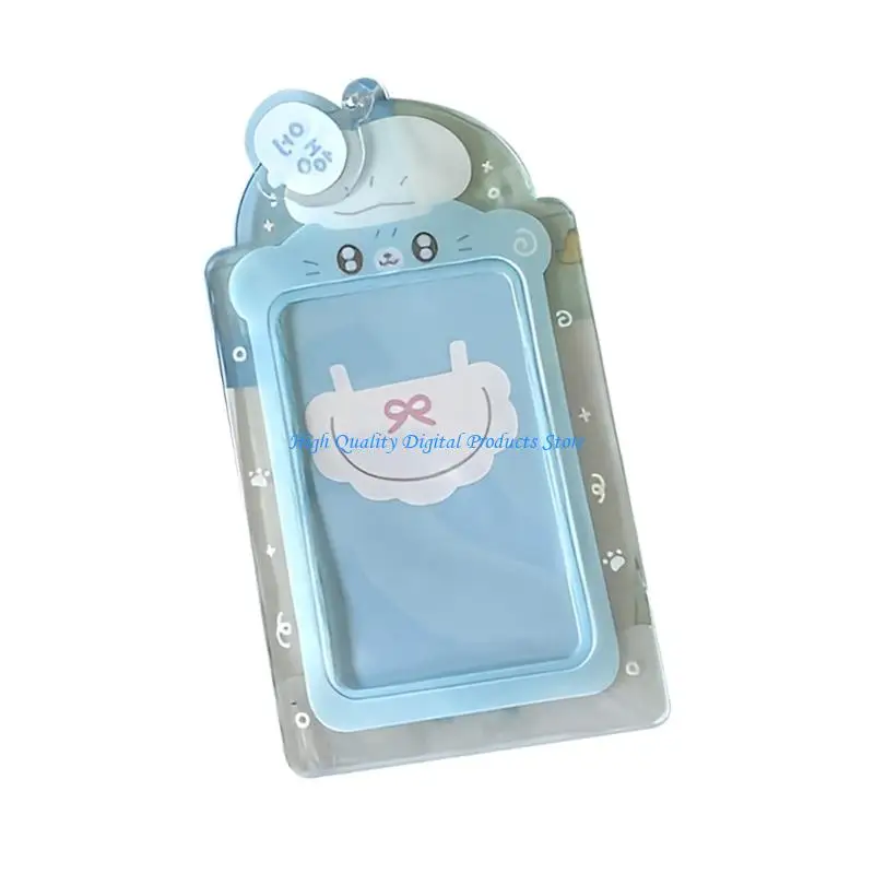 U2JE Animal Theme Card Case 3Inch PVC Photocard Protector Sleeve With Chain