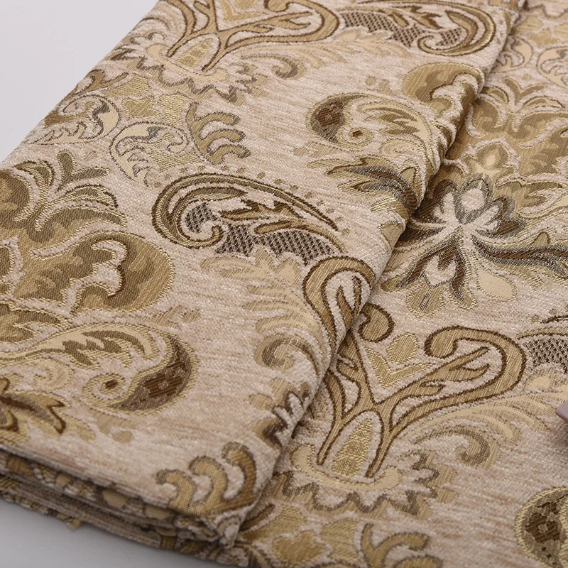 1 متر الجاكار الشنيل المفروشات النسيج الزهور ل أريكة السجاد الستار غطاء الوسادة الستائر مصمم القماش Tissus العرقية