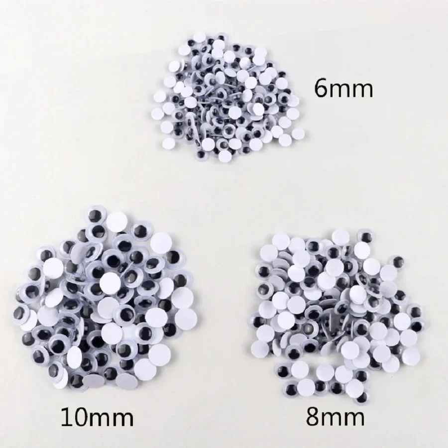 عين دمية سوداء ذاتية اللصق باروكة ، محاكاة متحركة ، مقلة عين حيوانات كرتونية ، لوازم مشغولات يدوية ، أطفال رياض الأطفال #3