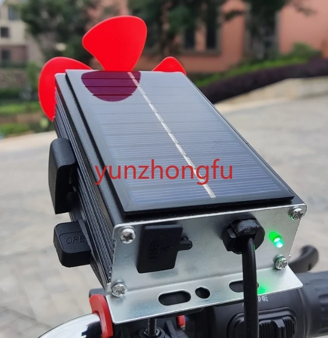 

Electric vehicle range extender, wind energy,solar energy, two or three wheels, 48V, 60v72v, charging generator while walking