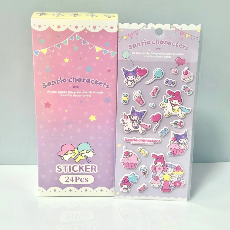 

Genuine Sanrio Bubble Foam Stickers Hello Kitty Kuromi Cinnamoroll My Melody Decal for School Stationery Girls Reward Gifts