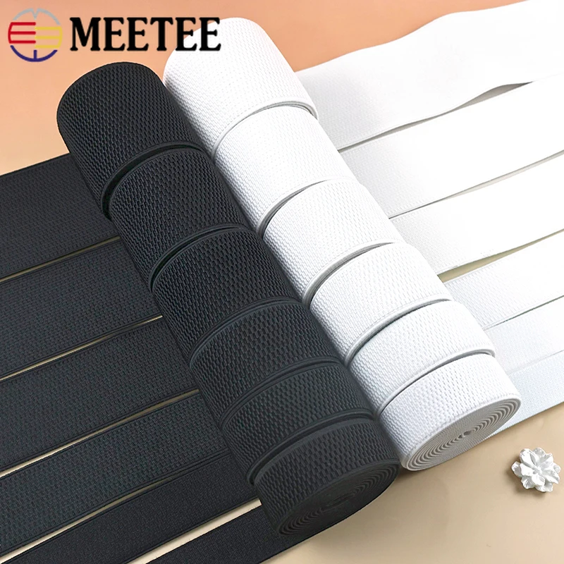 

5/10M 25-100mm Polyester Elastic Band for Pants Jeans Waistband Rubber Bands Garment Belt Stretch Tape Crafts Sewing Accessories