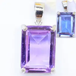 Buy 4 Get 1 Free 29x15mm Highly Recommend 6.4g Zultanite Color Changing Alexandrite Topaz Women Present Silver Pendant