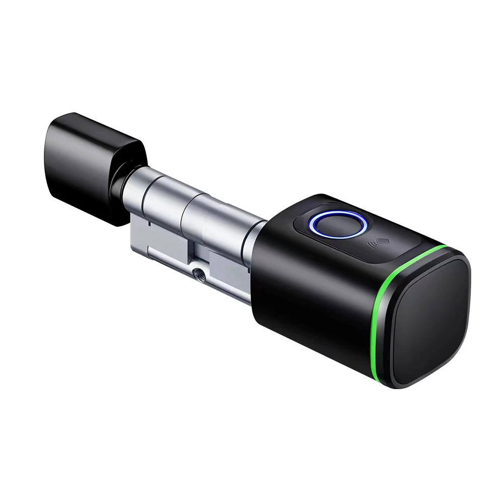 Tuya BT Fingerprint Lock Intelligent Door Lock Cylinder Electronic Lock Core Keyless Entry Door Lock Support Fingerprint APP IC