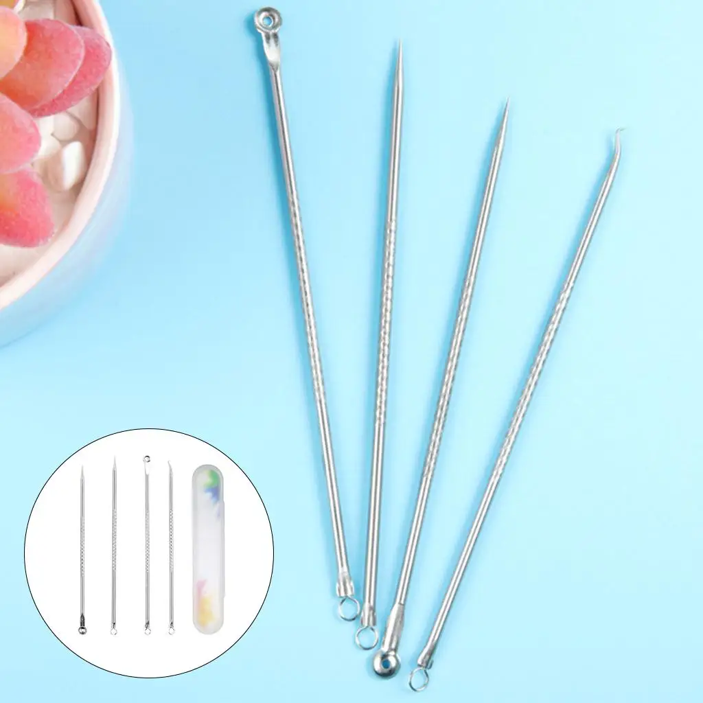 Kit removedor de cravo multifuncional, ferramenta de remoção de espinhas de aço inoxidável para limpeza profunda de cuidados faciais
