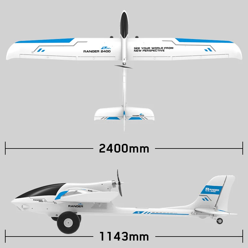 Volantex RC Ranger 2400 V757-9 75709 2400mm Wingspan 5 Channel  EPO FPV RC Plane Airplane Model Glider PNP SET Without Battery