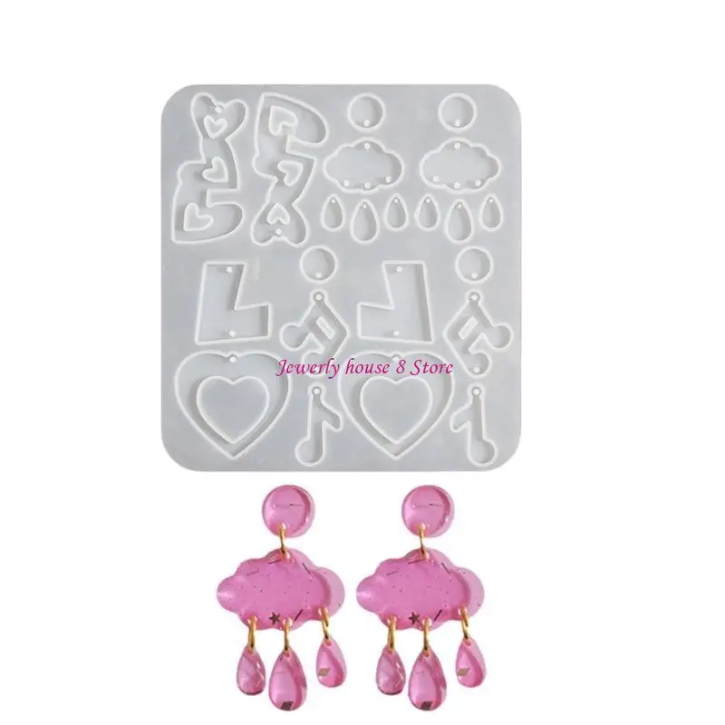 

Silicone Mould for Safe Heart Flower Earrings and Pendant Creation