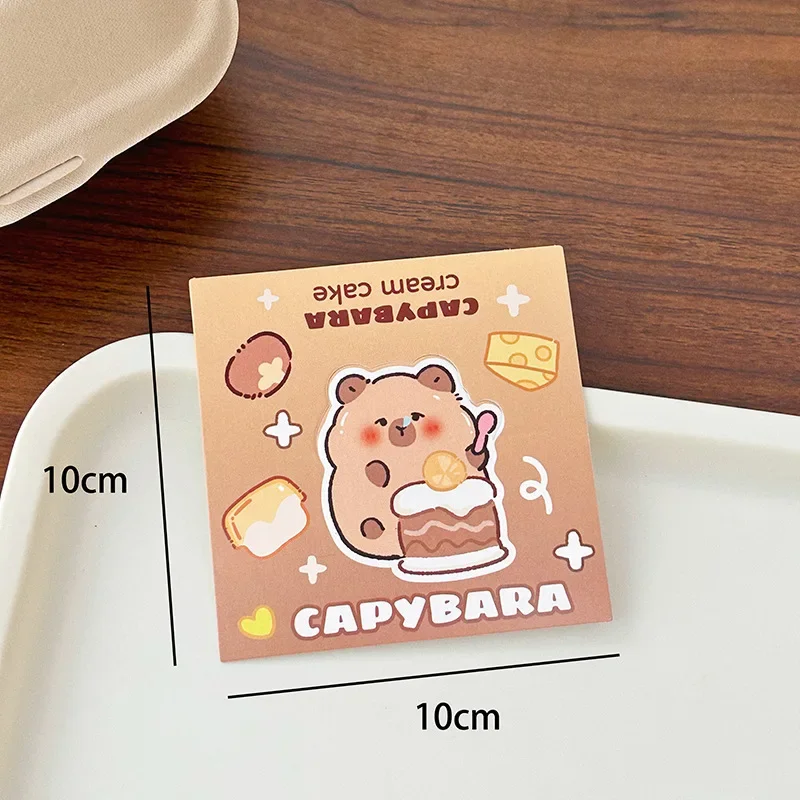 10Pcs Cute Cartoon Capybara Card Head Card Back Kpop 3 Inch Photo Card DIY Packing  Deco Cardboard Kawaii Gard Jewelry Packaging