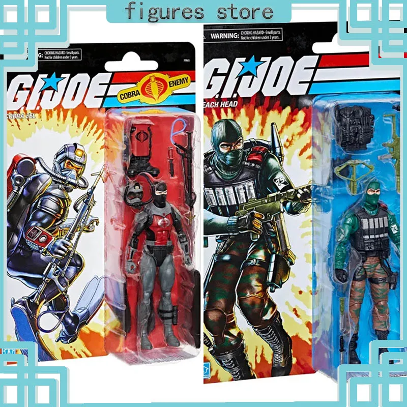 

New In Stock Original Hasbro G.I. Joe Classified Series Retro Cardback Cobra Eel/ Beach Head 6-Inch Action Figures Collection