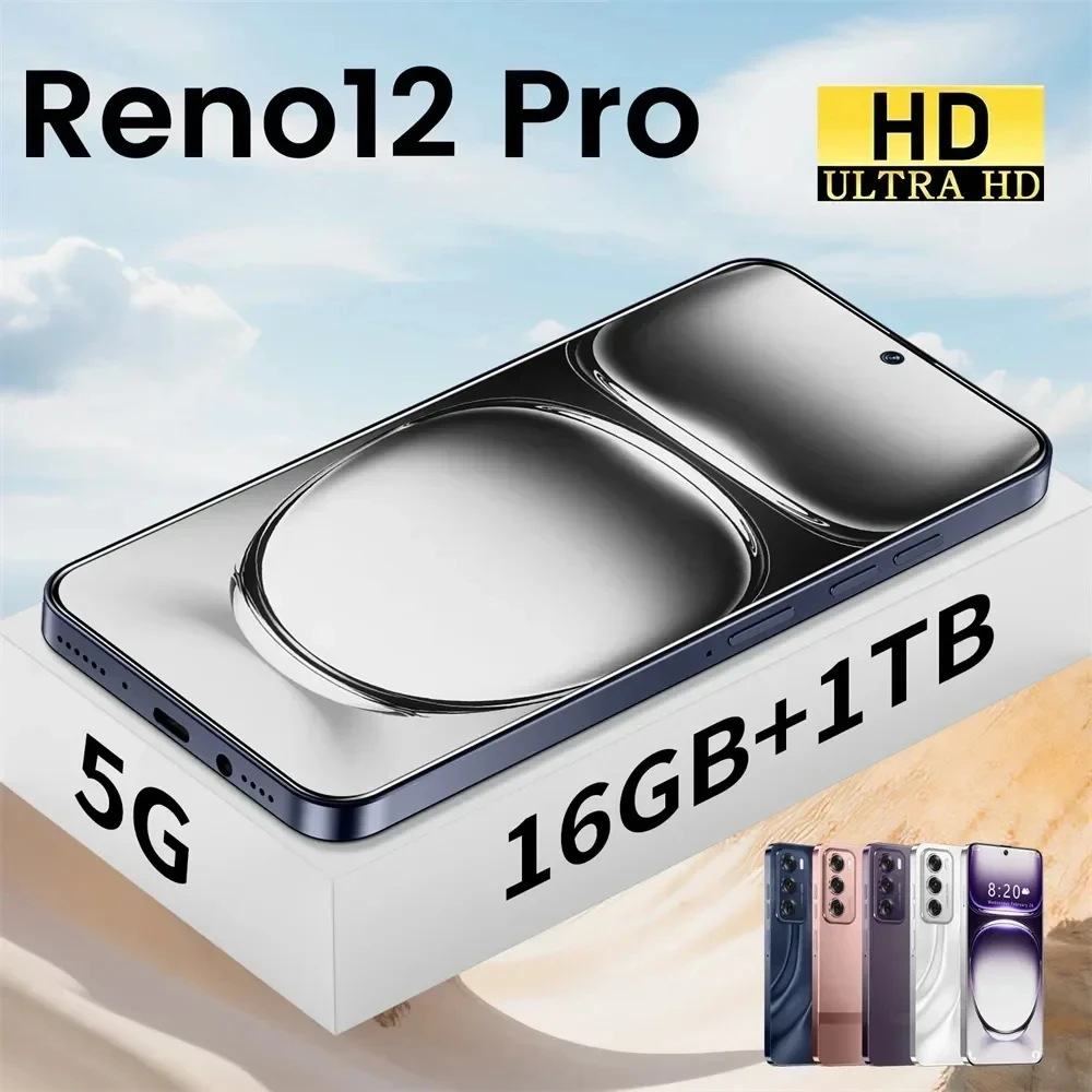 هاتف Reno12 Pro الذكي الإصدار العالمي ، هاتف خلوي ، 5G ، أندرويد 14 ، هواتف محمولة ذكية ، أصلي ، سنابدراجون 8 ، Gen3 ،