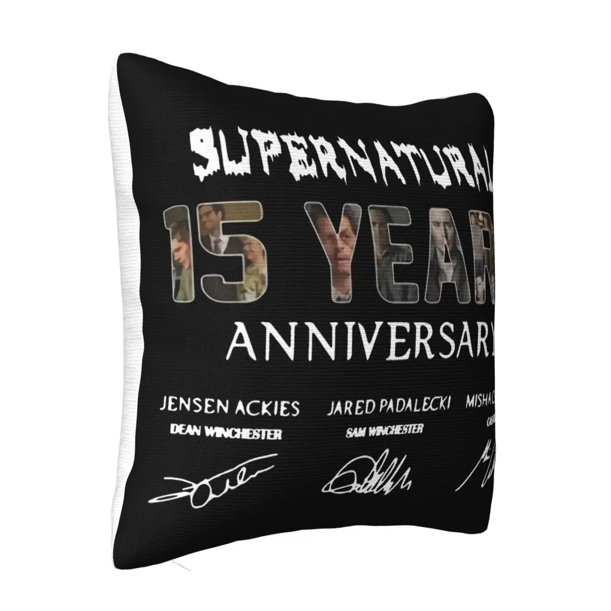 Buy Supernatural 15Th Anniversary Signature Rap Basic Summer Style Halloween Slim Fit Stylish Pillow Case