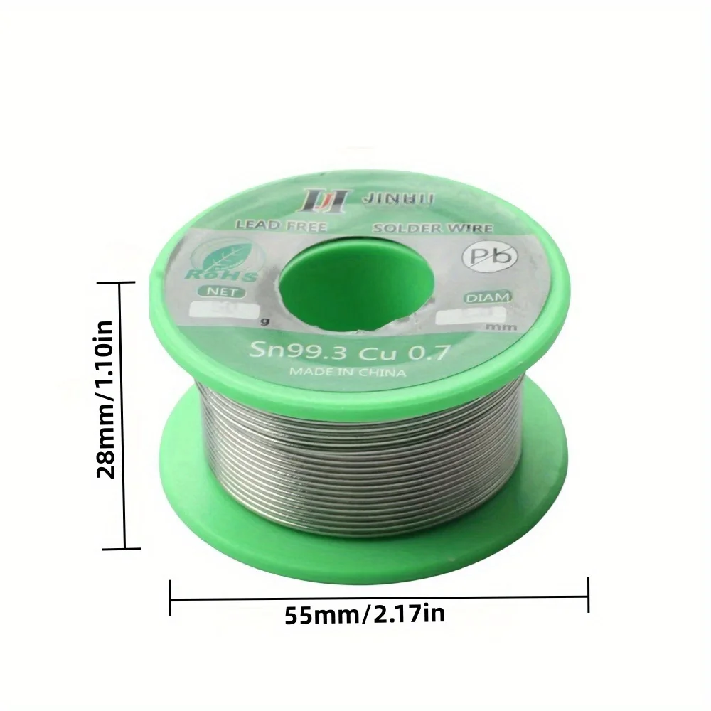 1PCS 50g Lead-free Solder Wire 0.5-1.0mm Unleaded Lead Free Rosin Core for Electrical Solder RoHs