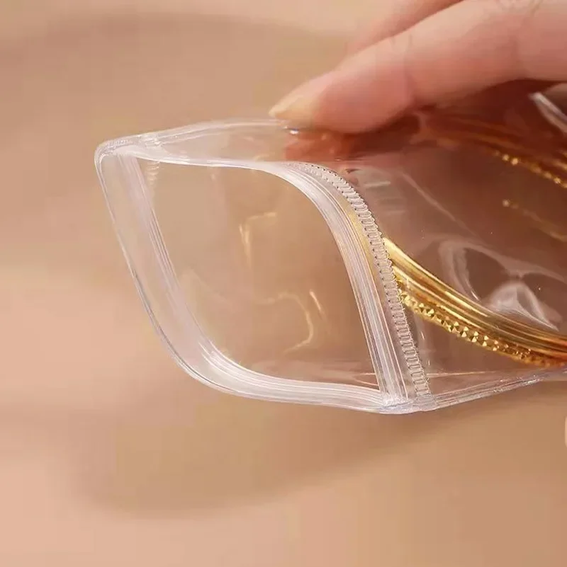 Transparent Jewelry Self Sealing Storage Bags for Rings Earrings Necklace Anti-Oxidation Packaging Pouch Organizer Bag Wholesale