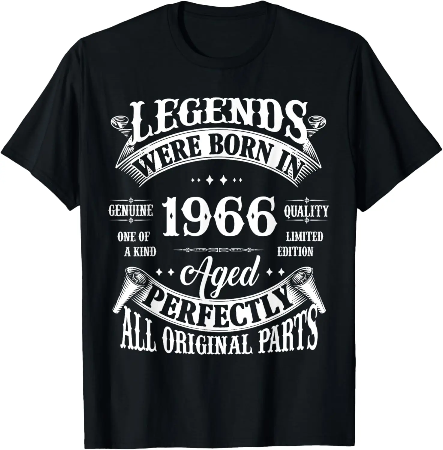 Vintage Legend Born in 1966 59th Birthday Tee 59 Years Old T-Shirt Custom Printed Graphic T Shirts Mens Clothing Ropa Hombre