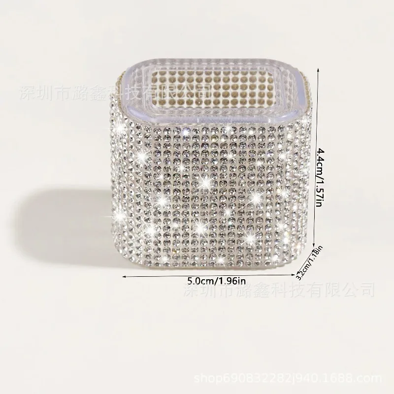 3pcs Set Luxury Diamond Set Charger Cover For IPhone 18W-20W Sparkle Clear Charge Protection Cover Charger Sleeve Accessories