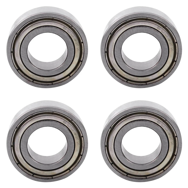 4X 6003Z Shielded Deep Groove Ball Bearing 17 X 35 X 10Mm For Electric Motor