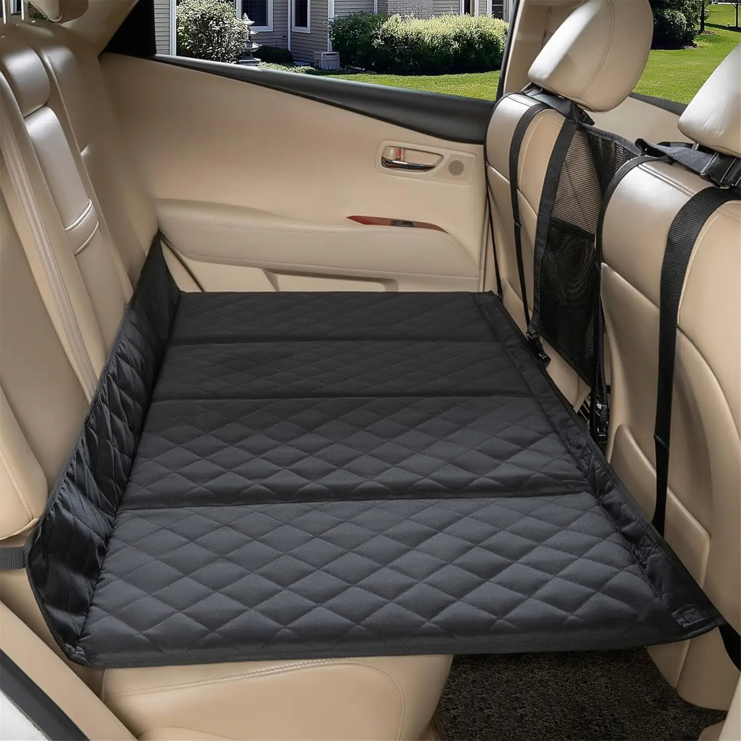 

Car Bench Seat Extender For Dogs, Hammo Dog Bed With Firm Bottom For Car Camping Pet Travel Bed Mattr Pet Ba Seat Protector For