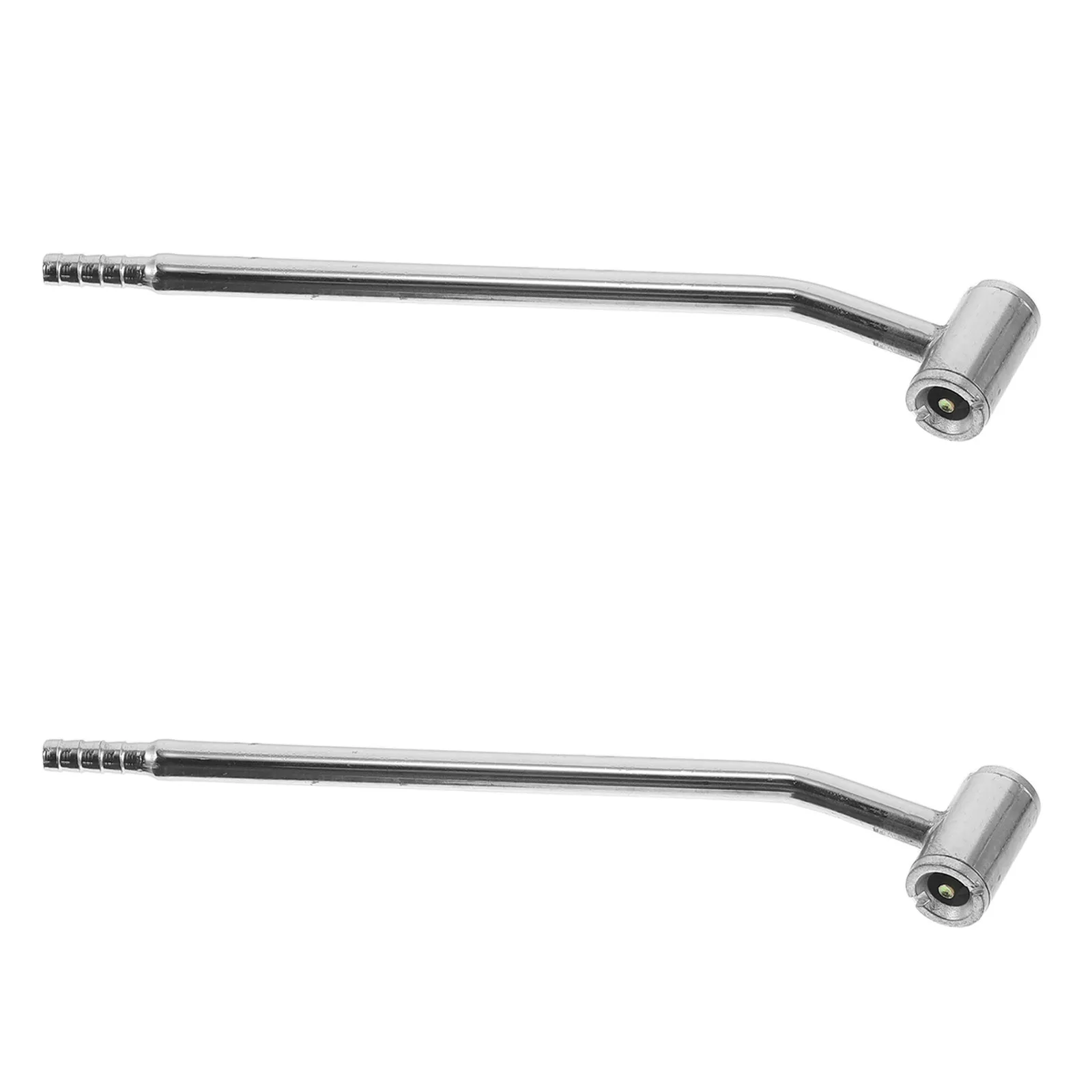 

2Pcs Tire Inflation and Deflation Nozzle Set High Strength Metal Pump Rod with Ergonomic Handle for Car Motorbike