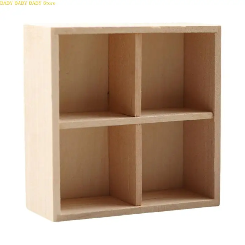 

Q81A Bookcase Model Realistic Vintage Realistic Bookshelf Pretend Girls Gift