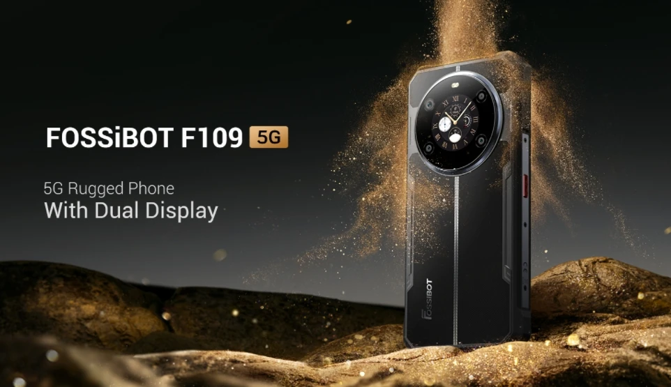 Fossibot  F109, CPU MT6835V 120Hz 6.745inch, New Cost-effective 5G Dual Display Rugged Smartphone, 8GB RAM, 256GB ROM