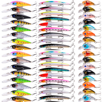 3/5/8pcs Fishing Lure Set Fishing Hard Bait Mini Minnow Floating Swing Crankbait Crazy Wobblers Artificial Bionic Crank Lures