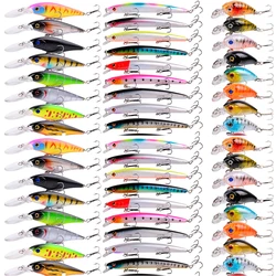 8pcs Fishing Lure Set Fishing Hard Bait Mini Minnow Floating Swing Crankbait Crazy Wobblers Artificial Bionic Crank Lures