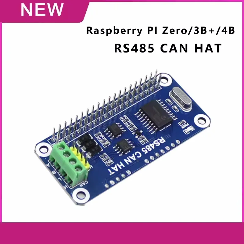 RS485 CAN HAT MCP2515 Communication CAN BUS Module HAT Expansion Board For Raspberry Pi 3 Model B+ 3B Plus 4 4B Zero