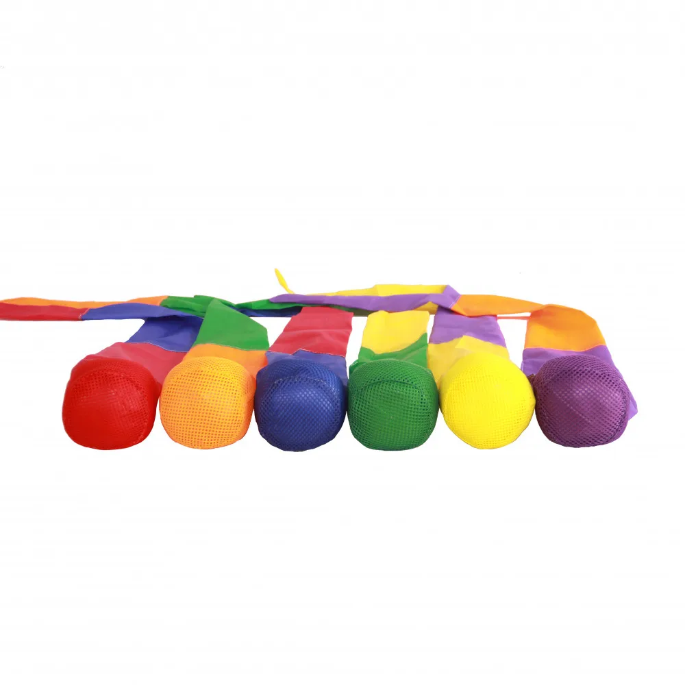 Tail Balls for Throw and Catch game on Indoor and Outdoor playground Rainbow Game for kids and children