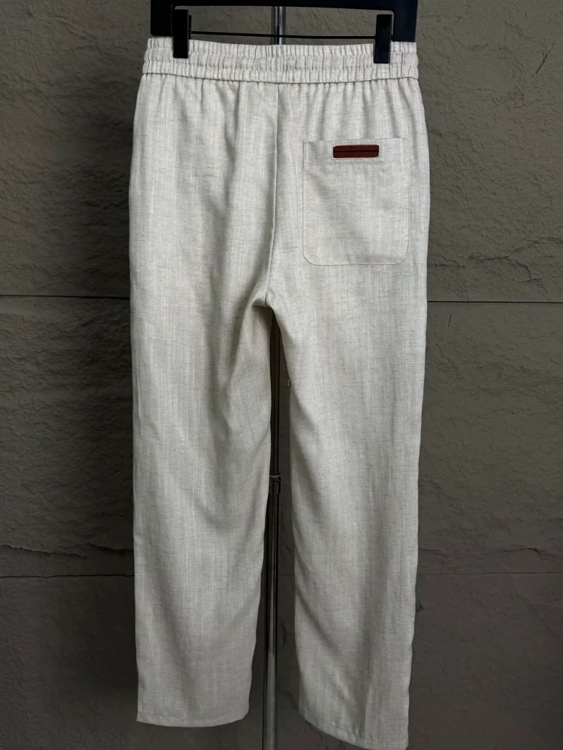New Men's Casual Pants Stylish Trendy Versatile Fashionable Spring Summer Straight Leg Pants Antimicrobial Straight Tube Trou...