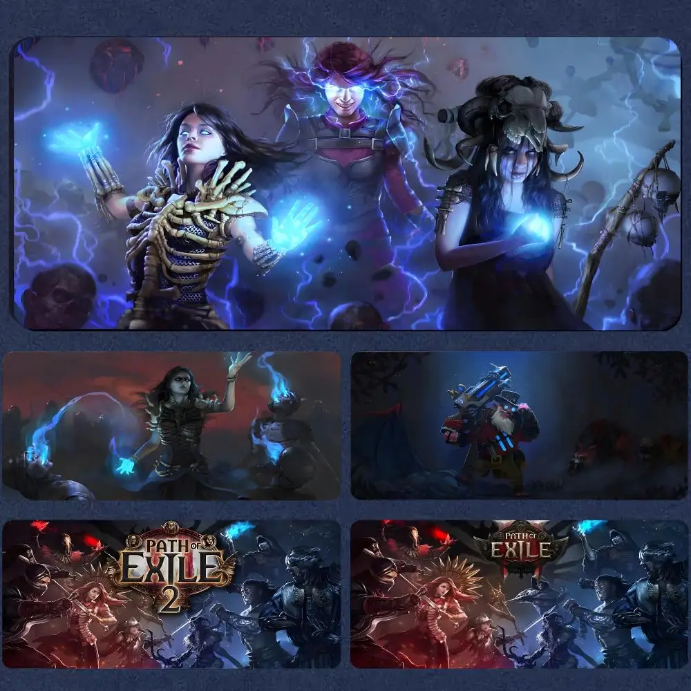 Path Of Exile 2 Mouse Pad Mousepad Large Gaming Mouse Pad LockEdge Thickened Computer Keyboard Table Desk Mat